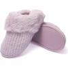 imageFruit of the Loom Womens Slipper Chenille WFur Cuff ClogLilac
