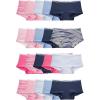 imageFruit of the Loom girls Cotton Boyshort Underwear20 Pack  Fashion Assorted