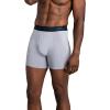 imageFruit of the Loom Mens Micro Mesh Boxer BriefsCotton Mesh  BlackGrey
