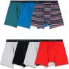 imageFruit of the Loom mens 4way Stretch Boxer Briefs  Lightweight ampamp Moisture Wicking Underwear  Long Leg Regular Leg ampamp Trunk7 Pack  RedBlueGrey