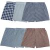 imageFruit of the Loom mens Mens Tag Free Woven Boxer Shorts Relaxed Fit Moisture Wicking Assorted Color MultipacksAssorted Gingham Stripe