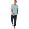 imageFruit of the Loom mens French Terry Top and Jogger Sleep Pajama SetLight BlueNavy