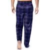 imageFruit of the Loom mens Microsuede Fleece Sleep Pajama Pants 2packBlue PlaidNavy Check
