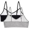 imageFruit of the Loom Girls Bra with Removable Cookies 2PackBlack HueHeather Grey