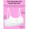 imageFruit of the Loom Girls Bra with Removable Cookies 2PackLight NudeBlack Hue