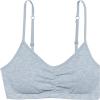 imageFruit of the Loom Girls Bra with Removable Cookies 2PackWhiteHeather Grey