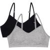 imageFruit of the Loom Girls Bra with Removable Cookies 2PackBlack HueHeather Grey