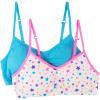imageFruit of the Loom Girls Bra with Removable Cookies 2PackShining StarCabo Blue