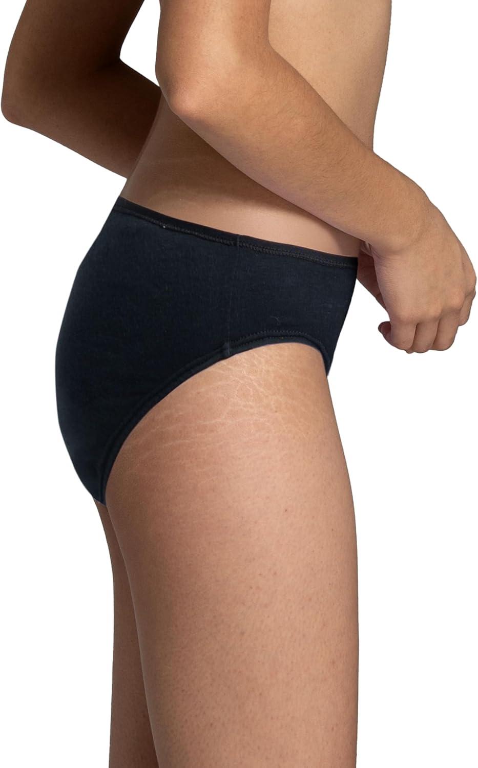 imageFruit of the Loom womens Eversoft Cotton Underwear Multipacks Tag Free ampamp Breathable Available in Plus SizeBikini  Black