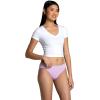 imageFruit of the Loom womens Eversoft Cotton Underwear Multipacks Tag Free ampamp Breathable Available in Plus SizeBikini  GreyBluePurple