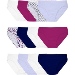 imageFruit of the Loom womens Eversoft Cotton Underwear Multipacks Tag Free ampamp Breathable Available in Plus SizeBikini  PinkNavyWhite