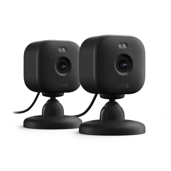 imageBlink Mini 2 Newest Model  Stay connected to your home and pets with plugin smart security  2 camera system WhiteBlack