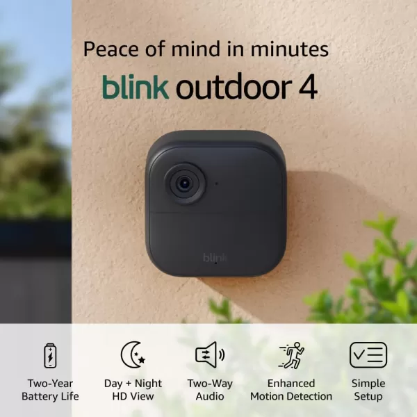 imageBlink Outdoor 4  Blink Mini 2  Smart security cameras twoway talk HD live view motion detection set up in minutes Works with Alexa  3 camera system  Mini 2 WhiteBlack