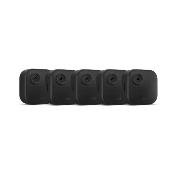 imageBlink Outdoor 4 Newest Model  Wireless outdoorindoor home security cameras with 2year battery life dualzone motion detection  6 camera systemCamera 2year battery life