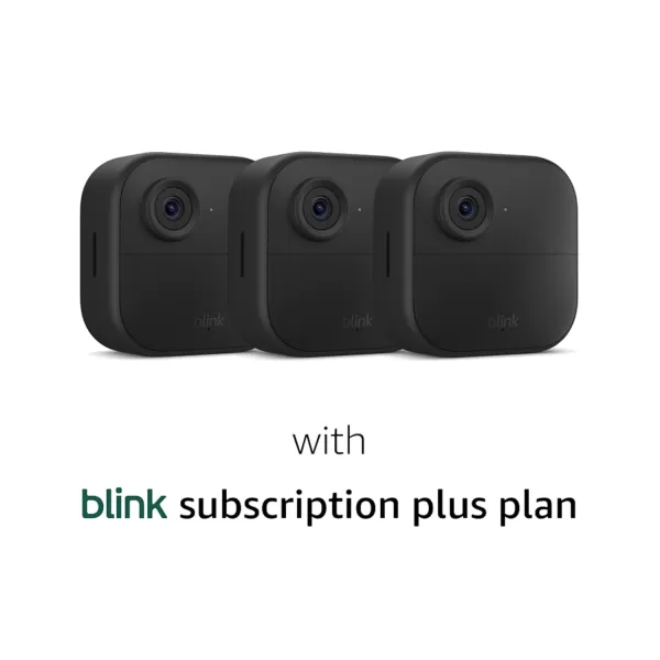 imageBlink Outdoor 4 Newest Model  Wireless outdoorindoor home security cameras with 2year battery life dualzone motion detection  6 camera systemSave with Subscription