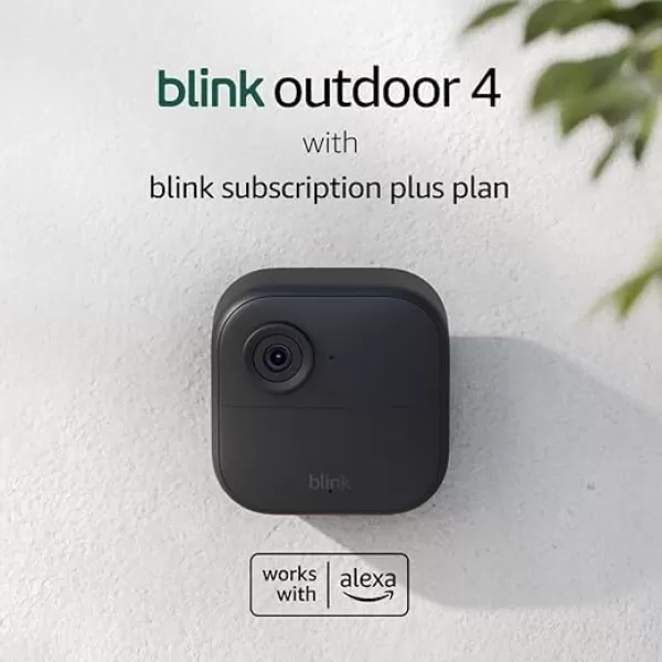 imageBlink Outdoor 4 Newest Model  Wireless outdoorindoor home security cameras with 2year battery life dualzone motion detection  6 camera systemSave with Subscription