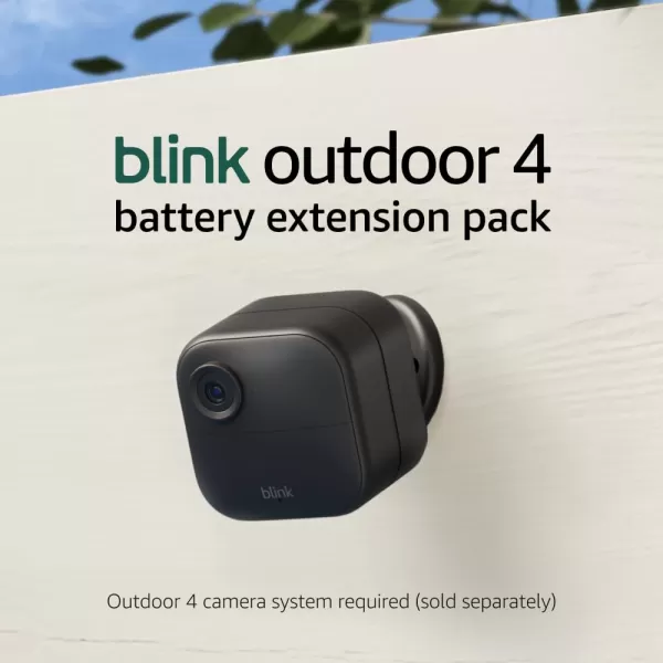 imageBlink Outdoor 4 newest model  Battery Extension Pack  Fouryear battery wireless smart security camera twoway audio HD live view enhanced motion detection  3 camera system2 Camera System