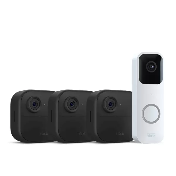 imageBlink Video Doorbell  1 Outdoor 4 smart security camera 4th Gen with Sync Module 2  Twoyear battery life motion detection twoway audio HD video Works with AlexaWhite