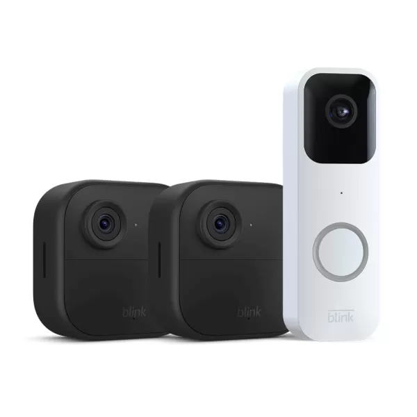 imageBlink Video Doorbell  1 Outdoor 4 smart security camera 4th Gen with Sync Module 2  Twoyear battery life motion detection twoway audio HD video Works with AlexaWhite