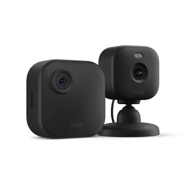 imageBlink Outdoor 4  Blink Mini 2  Smart security cameras twoway talk HD live view motion detection set up in minutes Works with Alexa  3 camera system  Mini 2 WhiteBlack