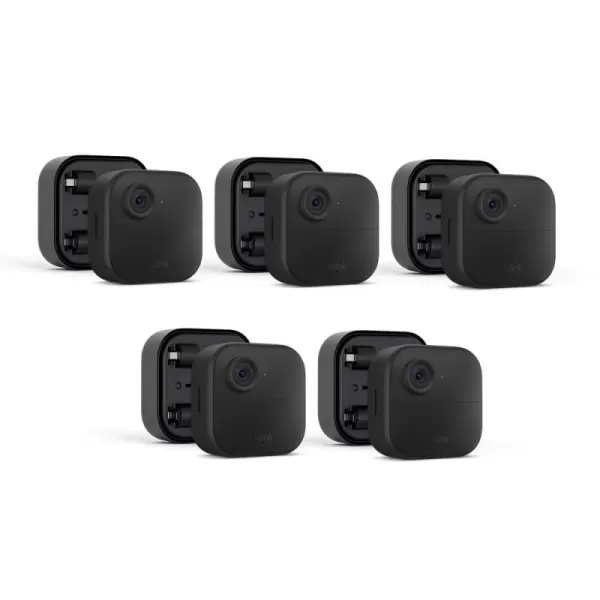 imageBlink Outdoor 4 newest model  Battery Extension Pack  Fouryear battery wireless smart security camera twoway audio HD live view enhanced motion detection  3 camera system5 Camera System