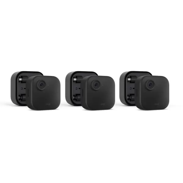 imageBlink Outdoor 4 newest model  Battery Extension Pack  Fouryear battery wireless smart security camera twoway audio HD live view enhanced motion detection  3 camera system3 Camera System