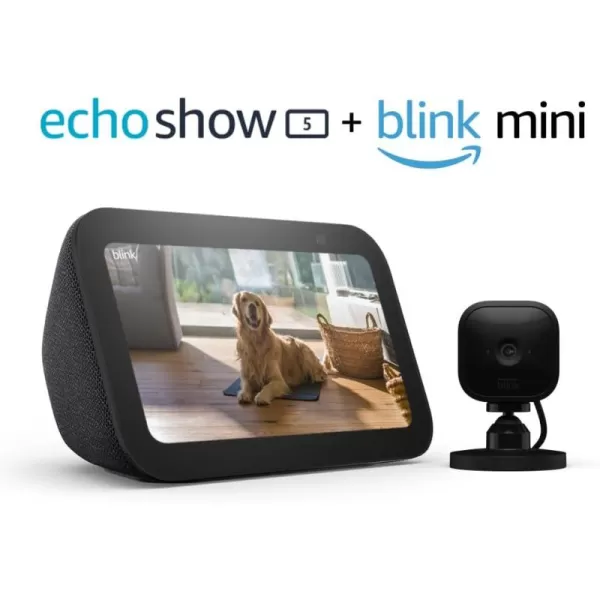 imageEcho Show 5 3rd Gen with Blink Mini  Charcoal