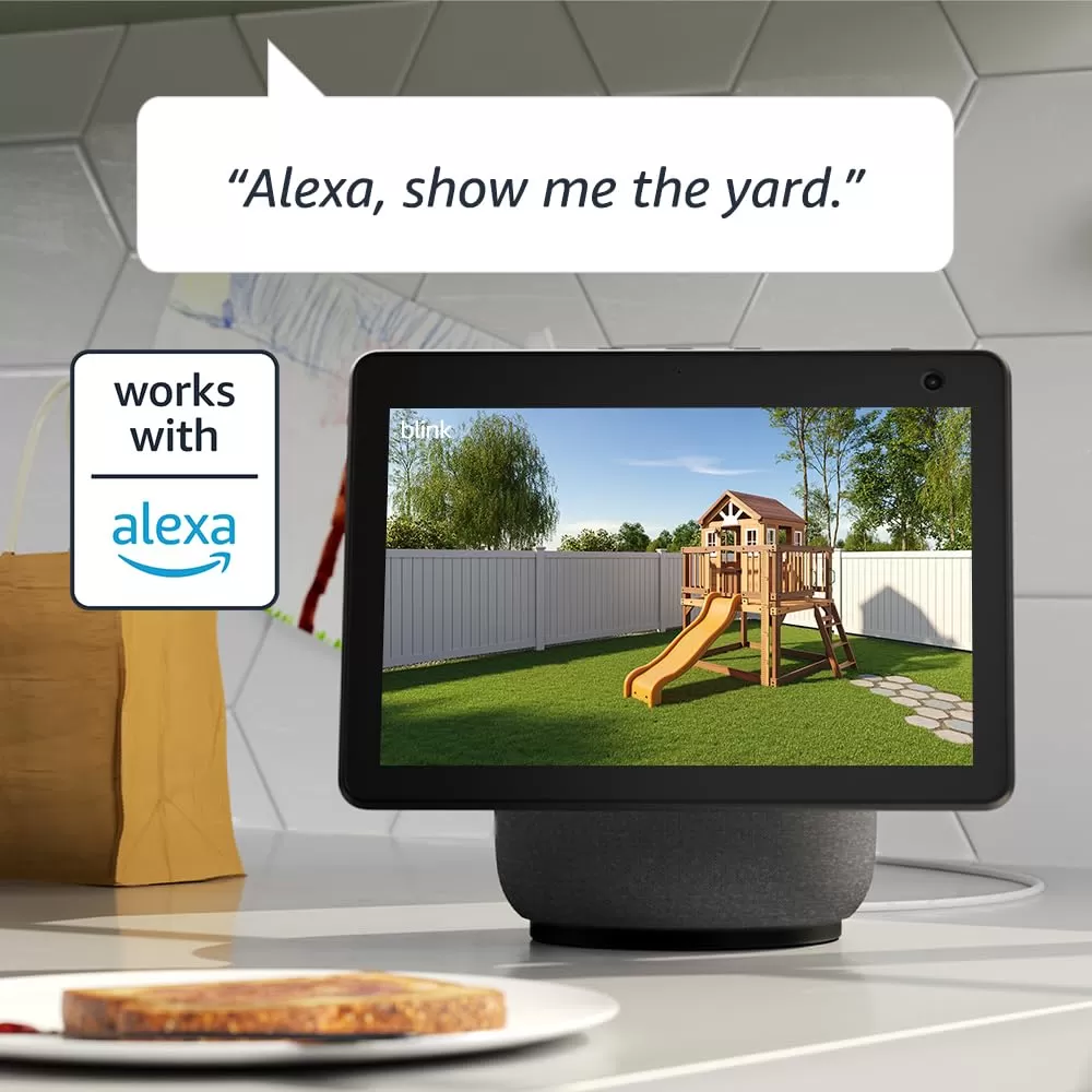 imageBlink Outdoor 4 4th Gen  Blink Mini  Smart security camera twoway talk HD live view motion detection set up in minutes Works with Alexa  3 camera system  Mini WhiteBlack