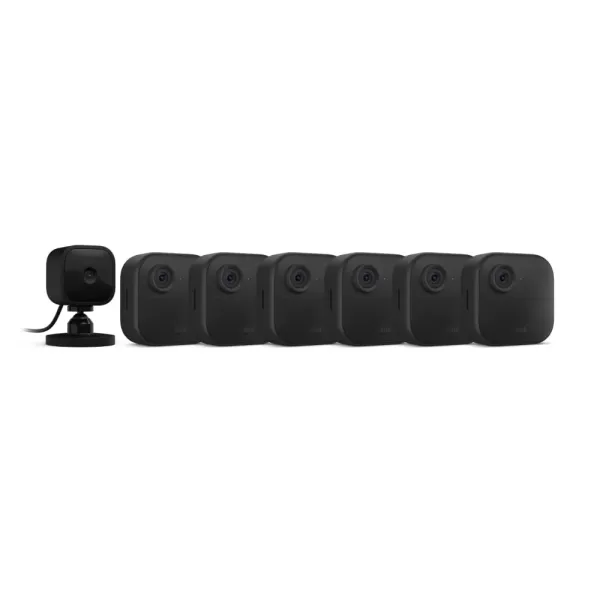 imageBlink Outdoor 4 4th Gen  Blink Mini  Smart security camera twoway talk HD live view motion detection set up in minutes Works with Alexa  3 camera system  Mini WhiteBlack