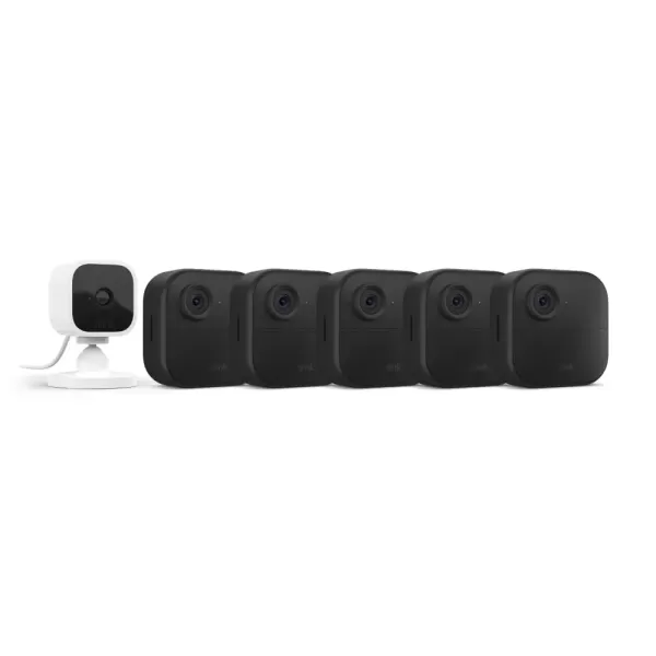 imageBlink Outdoor 4 4th Gen  Blink Mini  Smart security camera twoway talk HD live view motion detection set up in minutes Works with Alexa  3 camera system  Mini WhiteWhite