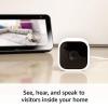 imageFree Blink Mini with 1Year Subscription 2 cameras White  Compact indoor plugin smart security camera 1080p HD video night vision motion detection twoway audio Works with Alexa