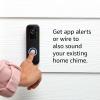 imageFree Blink Video Doorbell With 1Year Subscription  Twoway audio HD video motion and chime app alerts Works with Alexa  wired or wirefree Black