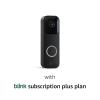 imageFree Blink Video Doorbell With 1Year Subscription  Twoway audio HD video motion and chime app alerts Works with Alexa  wired or wirefree Black