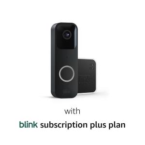 imageFree Blink Video Doorbell System With 1Year Subscription  Twoway audio HD video motion and chime app alerts Works with Alexa  wired or wirefree Black