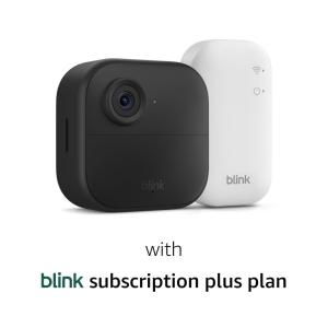 imageBlink Outdoor 4  1Year Subscription  Wireless smart security camera twoyear battery life 1080p HD day and infrared night live view Sync Module Core included  5 camera systemSave with Subscription
