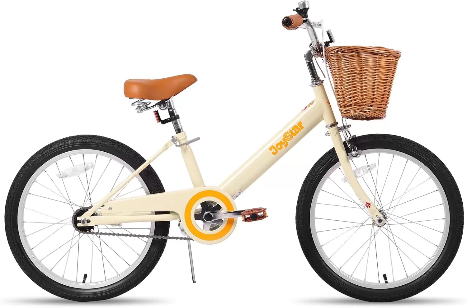 imageJOYSTAR Vintage Kids Bike with Training Wheels ampamp Basket 12 14 16 20 24 Inch Girls Bike for 214 Years Old Multiple ColorsBeige