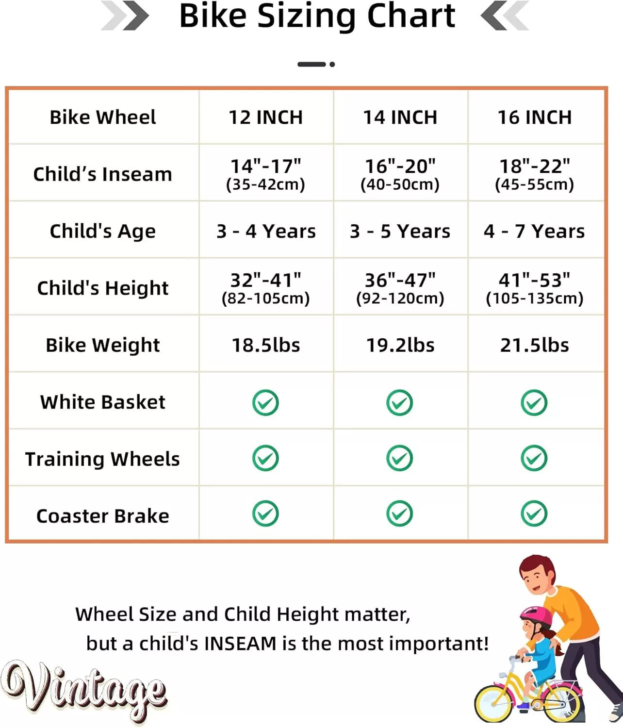 imageJOYSTAR Vintage Kids Bike with Training Wheels ampamp Basket 12 14 16 20 24 Inch Girls Bike for 214 Years Old Multiple ColorsGreen