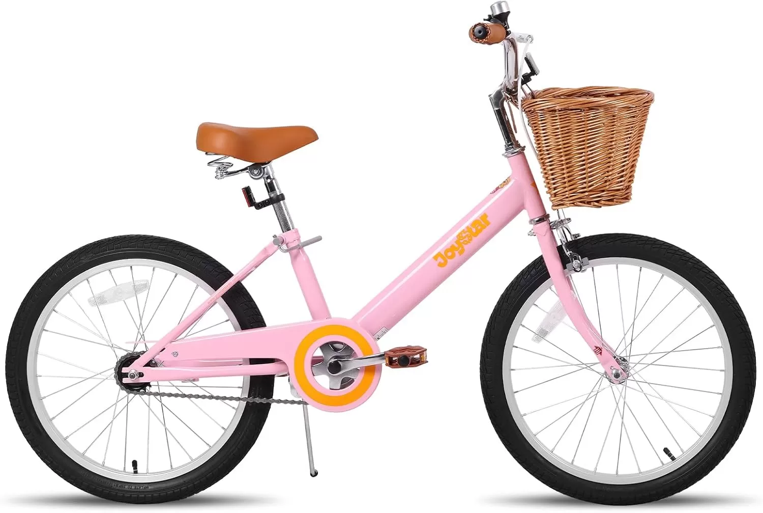 imageJOYSTAR Vintage Kids Bike with Training Wheels ampamp Basket 12 14 16 20 24 Inch Girls Bike for 214 Years Old Multiple ColorsPink