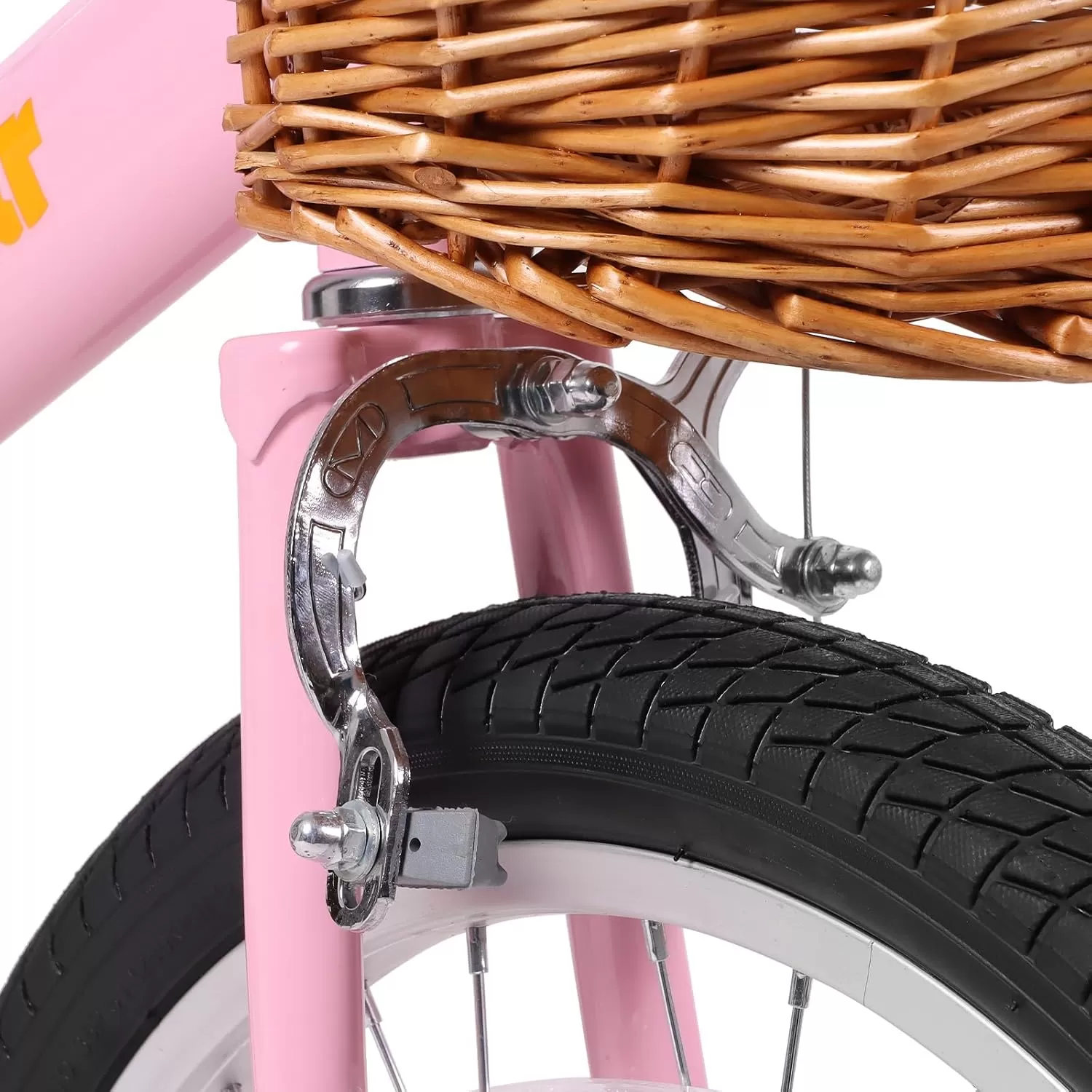 imageJOYSTAR Vintage Kids Bike with Training Wheels ampamp Basket 12 14 16 20 24 Inch Girls Bike for 214 Years Old Multiple ColorsPink