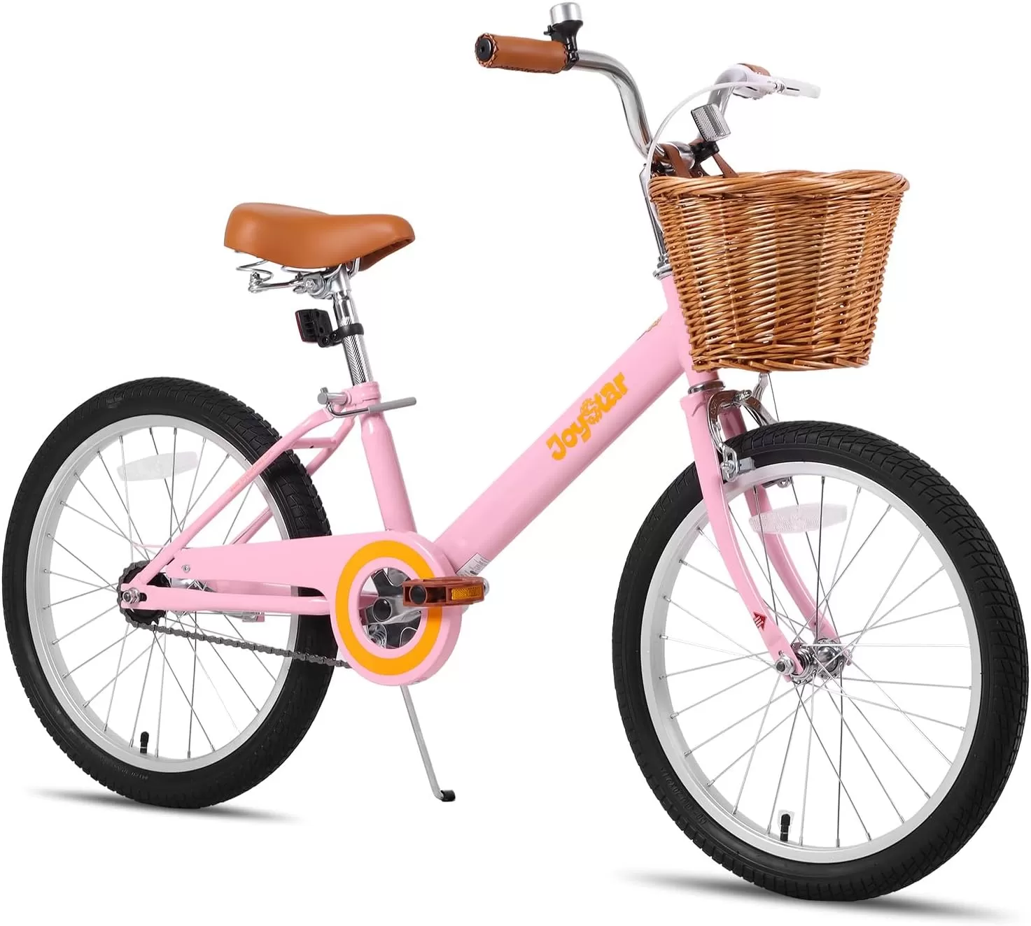 imageJOYSTAR Vintage Kids Bike with Training Wheels ampamp Basket 12 14 16 20 24 Inch Girls Bike for 214 Years Old Multiple ColorsPink