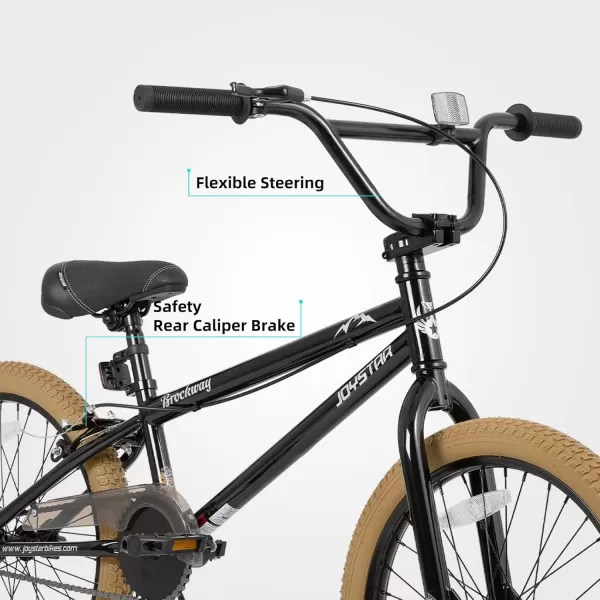 imageJOYSTAR Brockway Freestyle Kids BMX Bikes 20quot 24quot Kids Bicycles for 614 Years Old Boys Girls and BeginnerLevel Riders 2 Pegs Multiple ColorsBrown