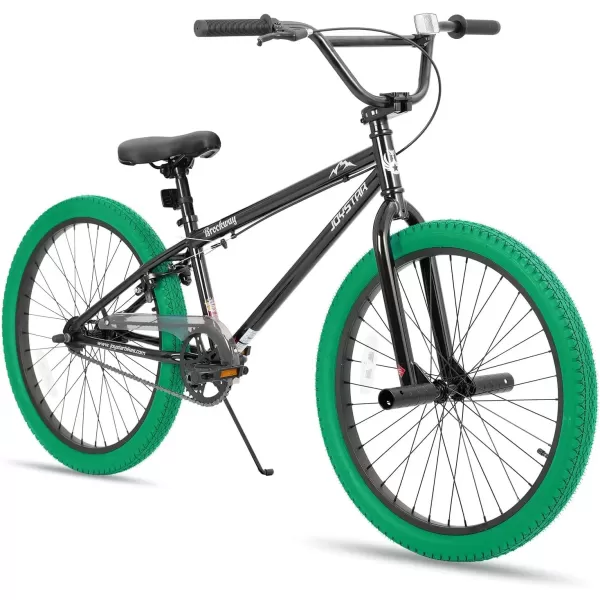 imageJOYSTAR Brockway Freestyle Kids BMX Bikes 20quot 24quot Kids Bicycles for 614 Years Old Boys Girls and BeginnerLevel Riders 2 Pegs Multiple ColorsGreen