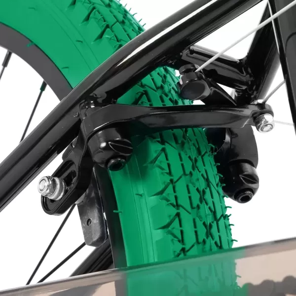 imageJOYSTAR Brockway Freestyle Kids BMX Bikes 20quot 24quot Kids Bicycles for 614 Years Old Boys Girls and BeginnerLevel Riders 2 Pegs Multiple ColorsGreen