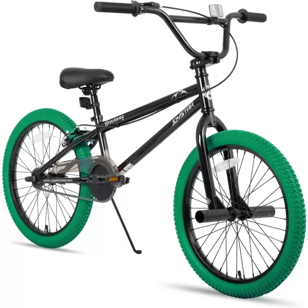 imageJOYSTAR Brockway Freestyle Kids BMX Bikes 20quot 24quot Kids Bicycles for 614 Years Old Boys Girls and BeginnerLevel Riders 2 Pegs Multiple ColorsGreen