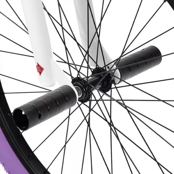 imageJOYSTAR Brockway Freestyle Kids BMX Bikes 20quot 24quot Kids Bicycles for 614 Years Old Boys Girls and BeginnerLevel Riders 2 Pegs Multiple ColorsPurple