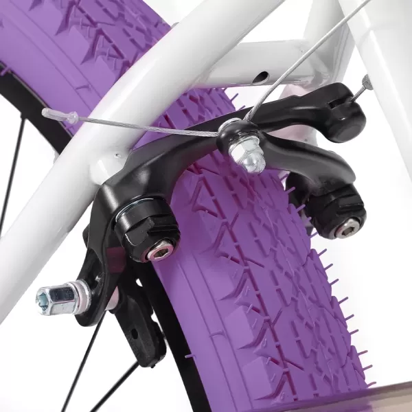 imageJOYSTAR Brockway Freestyle Kids BMX Bikes 20quot 24quot Kids Bicycles for 614 Years Old Boys Girls and BeginnerLevel Riders 2 Pegs Multiple ColorsPurple
