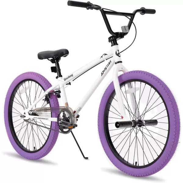 imageJOYSTAR Brockway Freestyle Kids BMX Bikes 20quot 24quot Kids Bicycles for 614 Years Old Boys Girls and BeginnerLevel Riders 2 Pegs Multiple ColorsPurple