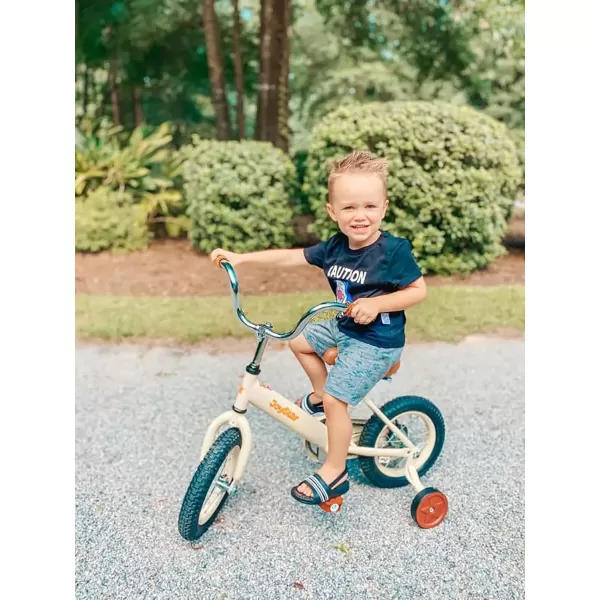 imageJOYSTAR Vintage Kids Bike with Training Wheels ampamp Basket 12 14 16 20 24 Inch Girls Bike for 214 Years Old Multiple ColorsBeige