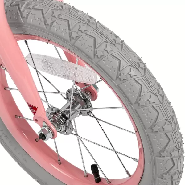 imageJOYSTAR Vintage Kids Bike with Training Wheels ampamp Basket 12 14 16 20 24 Inch Girls Bike for 214 Years Old Multiple ColorsShade Pink