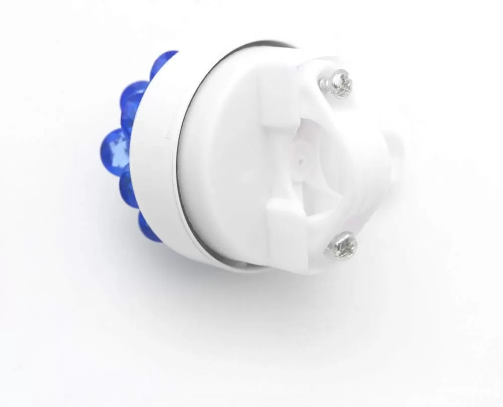 imageDRBIKE Kids Bike Bell for Girls Replacement Bicycle Handlebar Bell with Plastic Flower Cute Bike Safe Cycling Ring Horn Kids Bike AccessoriesCrystal Blue